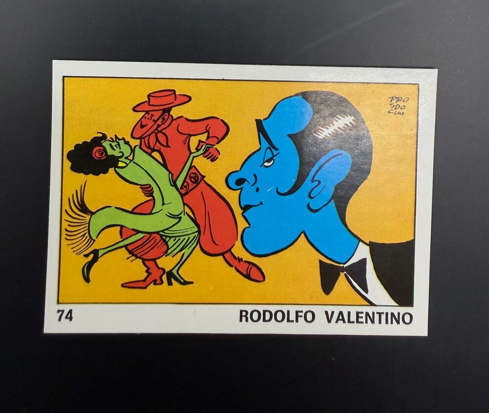 1973 Panini OK VIP Rudolph Valentino Card Four Horsemen of the Apocalypse, Cobra